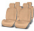 Комплект накидок на сиденье PREMIER HR1600 бежевый стриженый эко-мех 4 шт