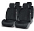 Комплект накидок на сиденье PREMIER HR1000 черный стриженый эко-мех 4 шт