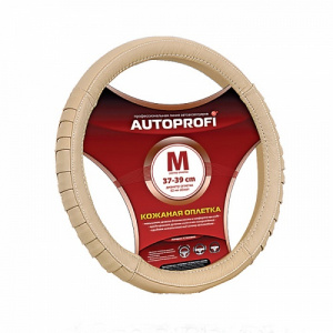 Оплетка на руль M кожа AP-470 BK AUTOPROFI
