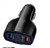 Зарядное устройство USB+Type-C в прикуриватель QC 3.0 черный 27836KN