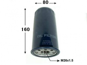 Фильтр масляный C-524 8-97167-972-0 VIC