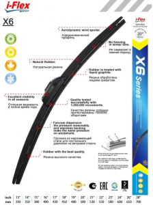 Щетка стеклоочистителя гибридная всесезонная 15"/380мм TPX6-15 IFLEX
